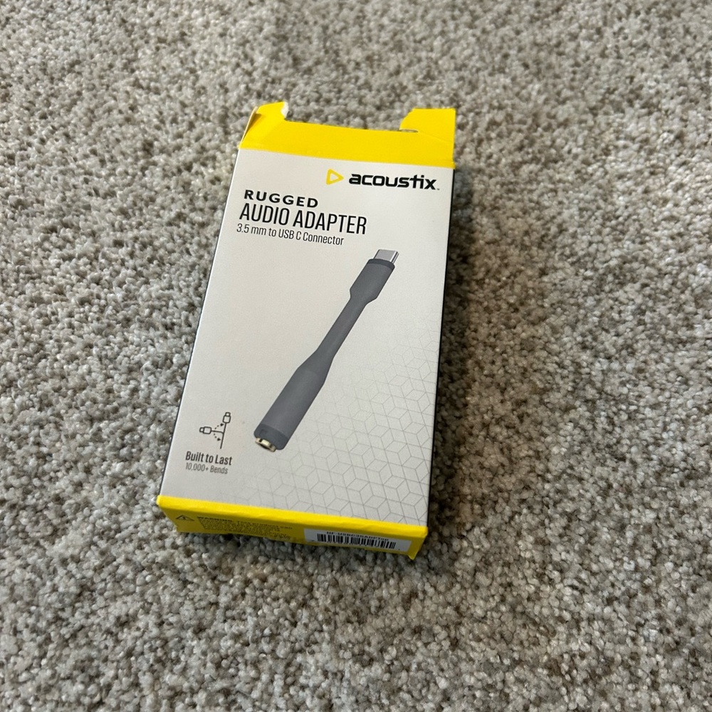 Acoustix Rugged Audio Adapter NWT